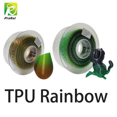 Tpu Soft Flexible Rainbow 3D Printer Filament ความยาว 265m