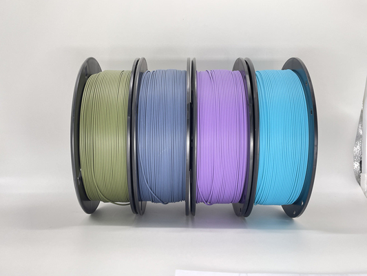 Matte PLA 3D Printer Filament 7 สีบรรจุสูญญากาศด้วยสารดูดความชื้น
