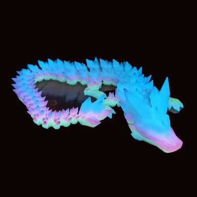 PINRUI Glow Rainbow PLA 1กิโลกรัม 1.75 มิลลิเมตร Rainbow ขาว 3D พิมพ์ไฟแลนท์เปลี่ยนสีในพลาสติกมืดสําหรับเครื่องพิมพ์ 3D