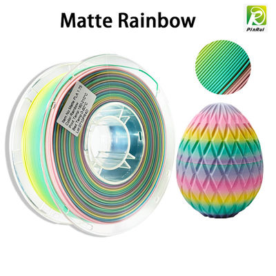 PINRUI 3D Printer สายใย PLA Matte Rainbow 1.75 มม. 1 กิโลกรัม หลายสี เหมาะกับเครื่องพิมพ์ FDM ส่วนใหญ่
