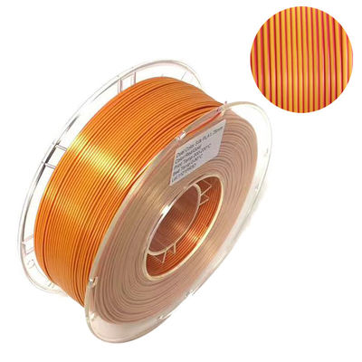 PINRUI สีสองไหม PLA Filament 1.75mm Bi-Color 3D Printer สีไหม PLA Filament 1kg (2.2lbs)
