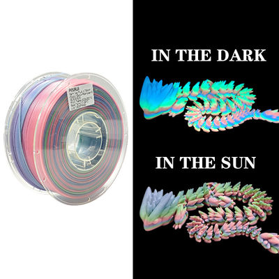 PINRUI Glow Rainbow PLA 1kg 1.75mm เปลี่ยนสีในความมืด สําหรับเครื่องพิมพ์ 3D