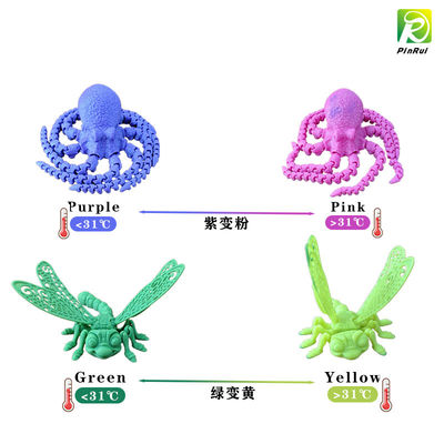 สายใยเครื่องพิมพ์ 3D PINRUI สายใย PLA ที่เปลี่ยนสีด้วยอุณหภูมิ 1.75 มิลลิเมตร สายใยพิมพ์ 3D
