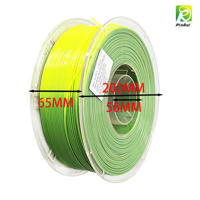 PINRUI 1 กก. เส้นใย PLA พิมพ์ 3 มิติ เปลี่ยนสีตามอุณหภูมิสองสี เส้นไหมเปลี่ยนสีตามความร้อนสำหรับแท่งพลาสติก