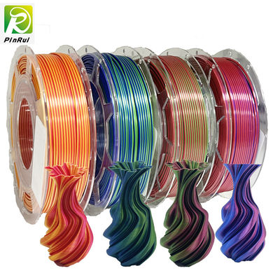 ผ้าไหม 1.75 มม 3D Printer 2 สี Pla Filament 2 สี