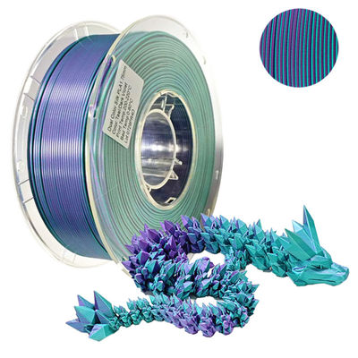 PINRUI สีสองไหม PLA Filament 1.75mm Bi-Color 3D Printer สีไหม PLA Filament 1kg (2.2lbs)