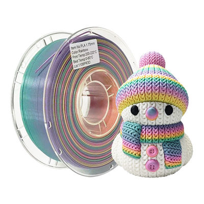 PINRUI 3D Printer Filament PLA Rainbow 1.75mm 1kg หลายสี เหมาะกับเครื่องพิมพ์ FDM ส่วนใหญ่