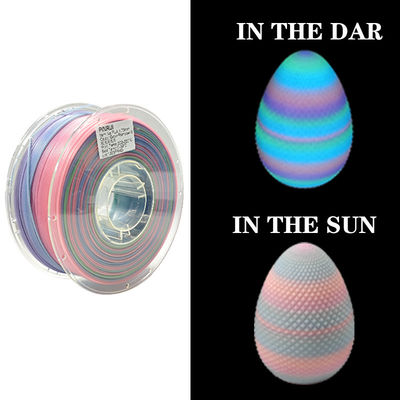 PINRUI Glow Rainbow PLA 1kg 1.75mm เปลี่ยนสีในความมืด สําหรับเครื่องพิมพ์ 3D