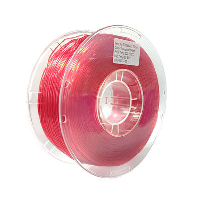 PINRUI TPU Filament 1.75mm/2.85mm สําหรับ FDM 3D Printing 1KG / 3KG / 5KG / 10KG ผลิตภัณฑ์พลาสติก OEM / ODM