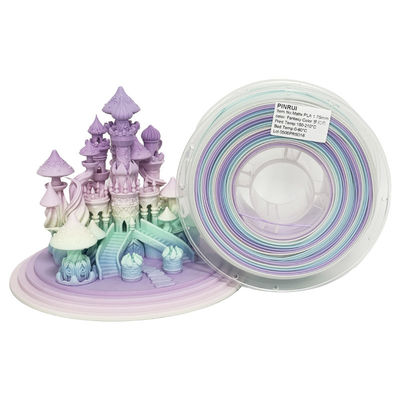 PINRUI 3D Printer Filament Matte Rainbow Dreamy Color 1.75mm 1kg หลายสี เหมาะกับเครื่องพิมพ์ FDM ส่วนใหญ่
